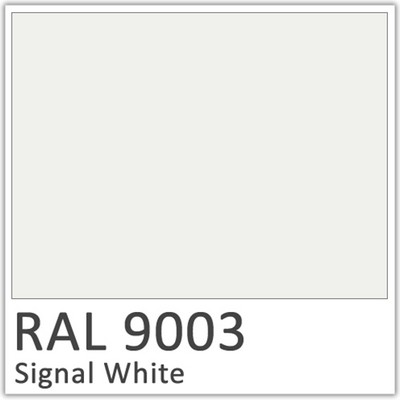 RAL 9003 Signal White Polyester Flowcoat