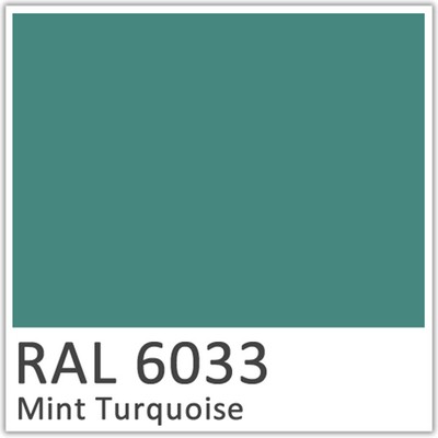 RAL 6033 Mint Turquoise Polyester Flowcoat