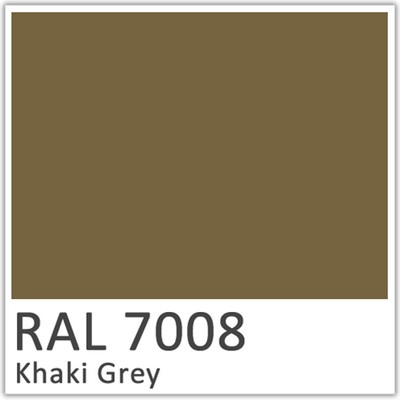 RAL 7008 Khaki Grey Polyester Flowcoat