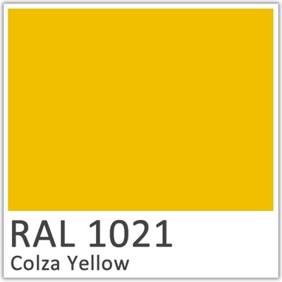 Colza Yellow Polyester Flowcoat  - RAL 1021