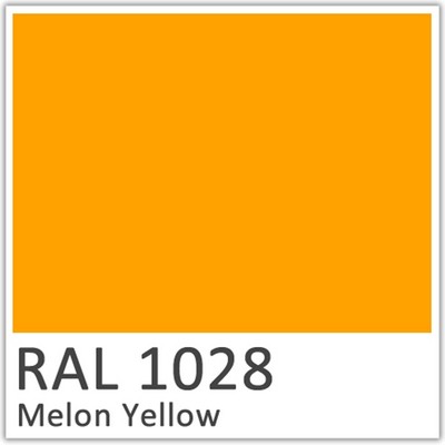 RAL 1028 Melon Yellow Polyester Flowcoat