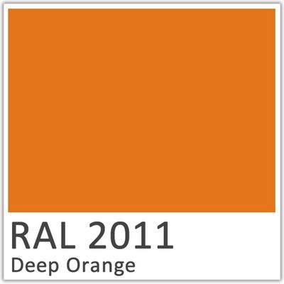 RAL 2011 Deep Orange Polyester Flowcoat