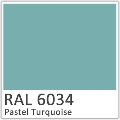 RAL 6034 Pastel Turquoise Polyester Flowcoat