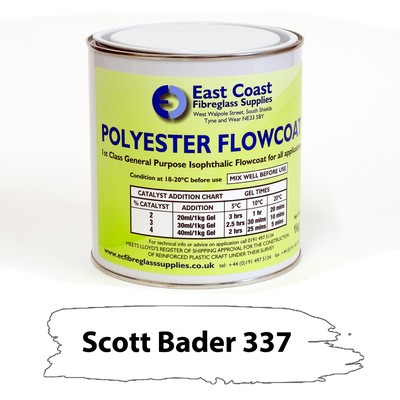 White 337 Scott Bader Polyester Flowcoat