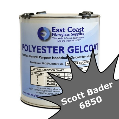 Scott Bader Grey 6850 Polyester Gelcoat (light weatherwork grey)