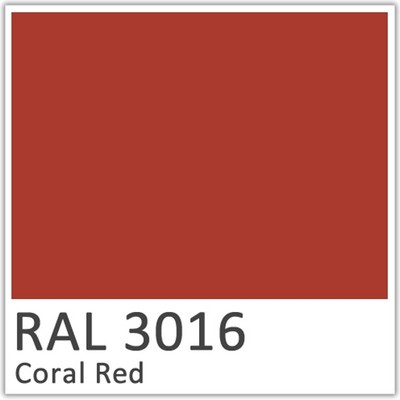 RAL 3016 Coral Red Polyester Flowcoat