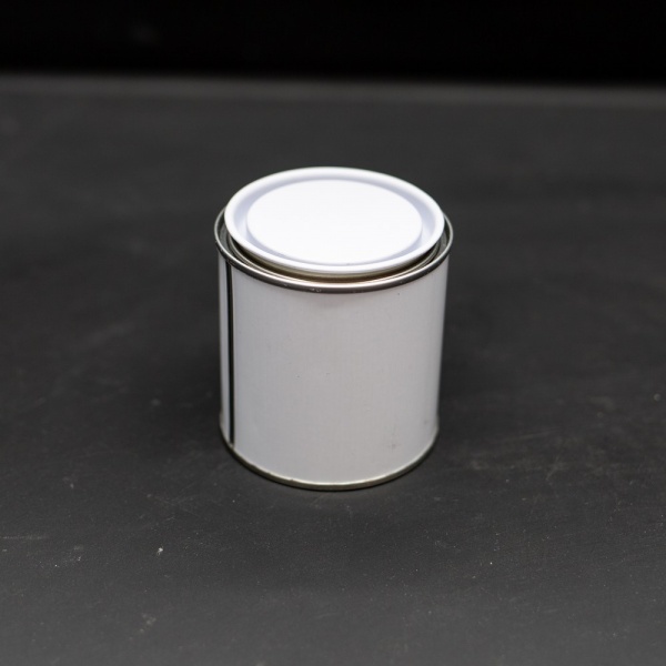 250 ML White Lever Lid Tin and Lid