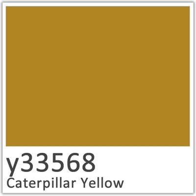 Caterpillar Yellow Polyester Flowcoat Y33568 