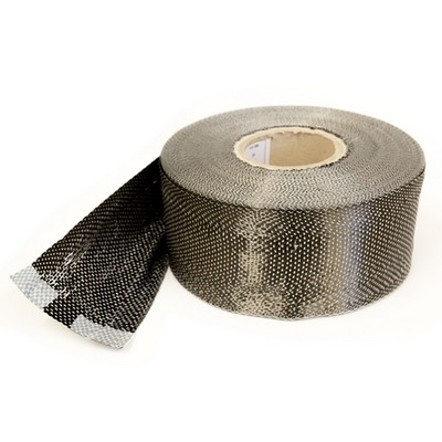 1Pc 12K 200G 10*100cm Black Carbon Fiber Cloth Fabric Tape Uni-directional Weave 