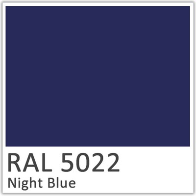 RAL 5022 Night Blue Polyester Flowcoat