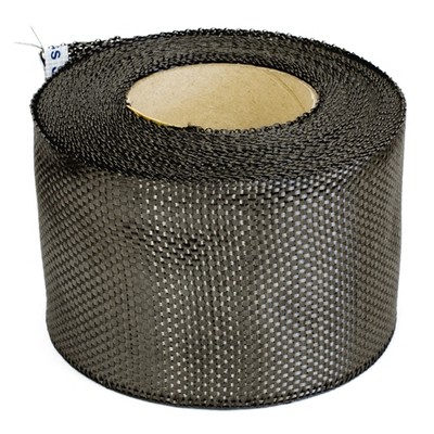 100mm Carbon Fibre plain weave tape - 240g.