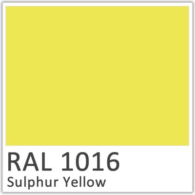 RAL 1016 Sulfur Yellow Polyester Flowcoat