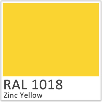RAL 1018 Zinc Yellow Polyester Flowcoat