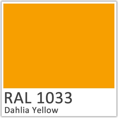 RAL 1033 Dahlia Yellow Polyester Flowcoat