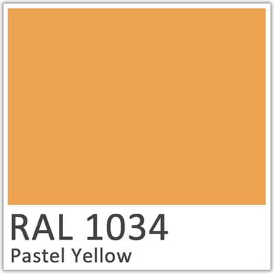 RAL 1034 Pastel Yellow Polyester Flowcoat