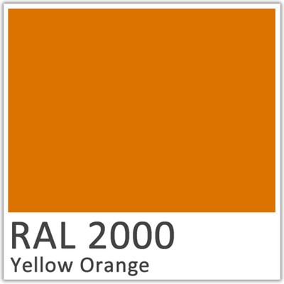 RAL 2000 Yellow Orange Polyester Flowcoat