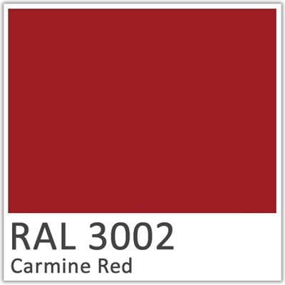 RAL 3002 Carmine red Polyester Flowcoat