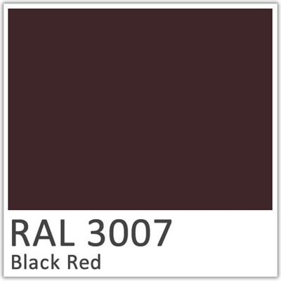 RAL 3007 Black Red Polyester Flowcoat