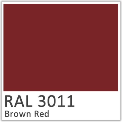 RAL 3011 Brown Red Polyester Flowcoat