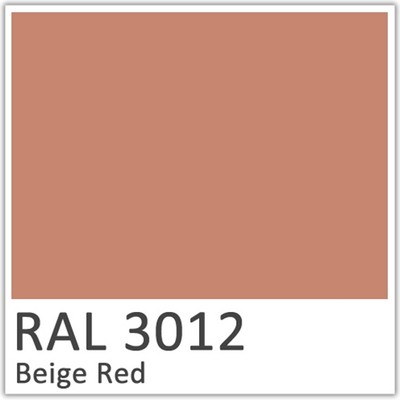 RAL 3012 Beige Red Polyester Flowcoat