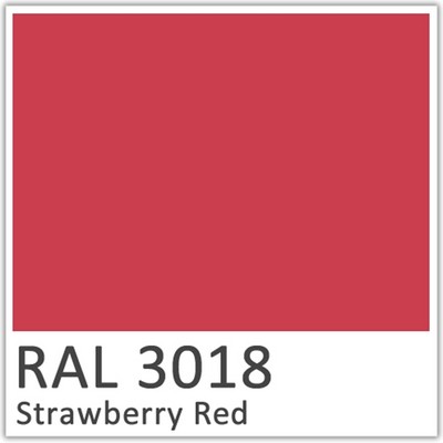 RAL 3018 Strawberry Red Polyester Flowcoat