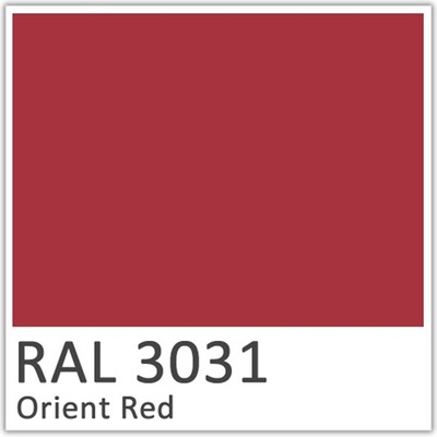 RAL 3031 Orient Red Polyester Flowcoat
