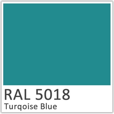 RAL 5018 Turquoise Blue Polyester Flowcoat