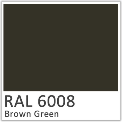RAL 6008 Brown Green Polyester Flowcoat
