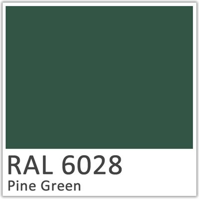 RAL 6028 Pine Green Polyester Flowcoat