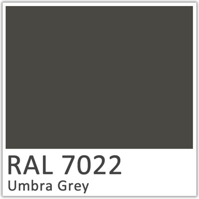 RAL 7022 Umbra Grey Polyester Flowcoat