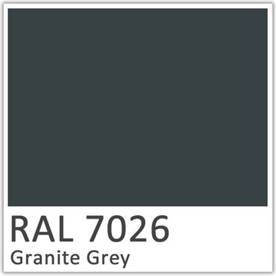 RAL 7026 Granite Grey Polyester Flowcoat