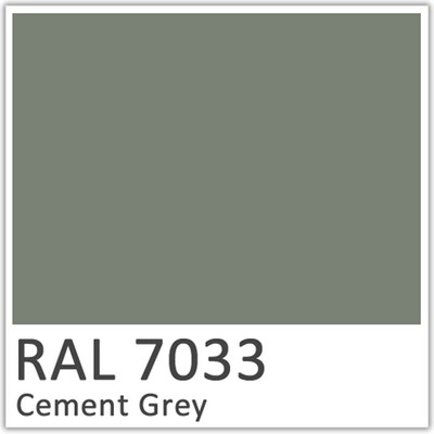 RAL 7033 Cement Grey Polyester Flowcoat