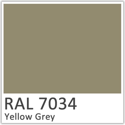 RAL 7034 Yellow Grey Polyester Flowcoat