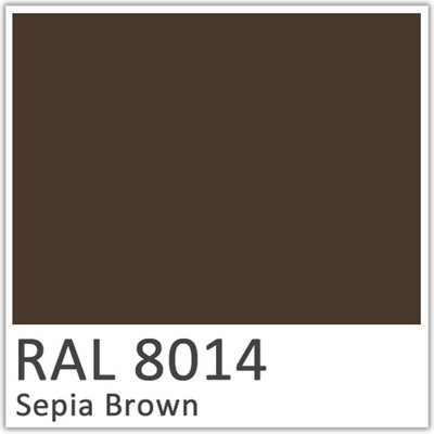 RAL 8014 Sepia Brown Polyester Flowcoat