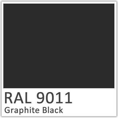 RAL 9011 Graphite Black Polyester Flowcoat