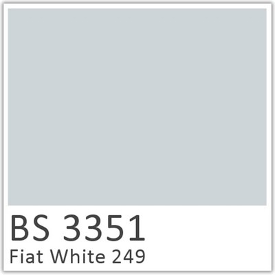 Fiat White 249 Polyester Flowcoat (BS 3351)