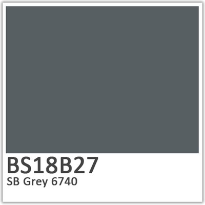 SB Grey 6740 Polyester Flowcoat (BS18B27)