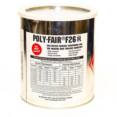 Poly-Fair F26 Fairing Compound (R) 2Kg Tin (approx 5Lt)