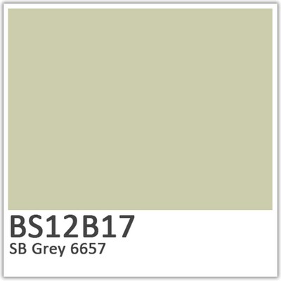 SB Grey 6657 Polyester Flowcoat (BS 12B17)