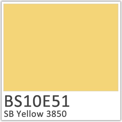 SB Yellow 3850 Polyester Flowcoat (BS 10E51)