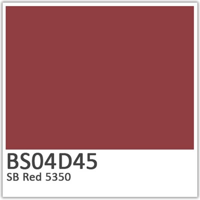 SB Red 5350 Polyester Flowcoat (BS 04D45)
