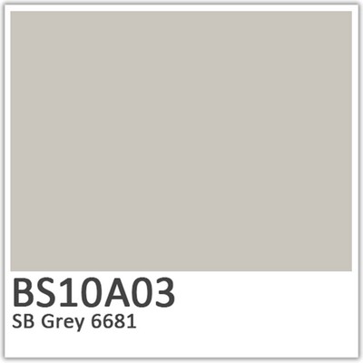SB Grey 6681 Polyester Flowcoat BS10A03