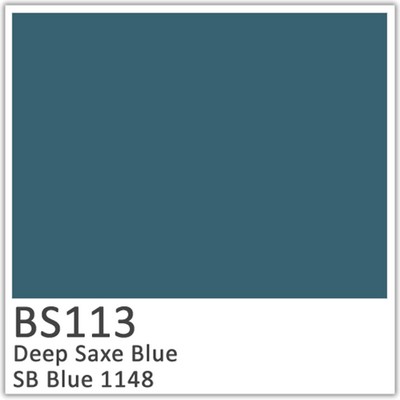 Deep Saxe Blue Polyester Flowcoat BS113 (SB 1148)