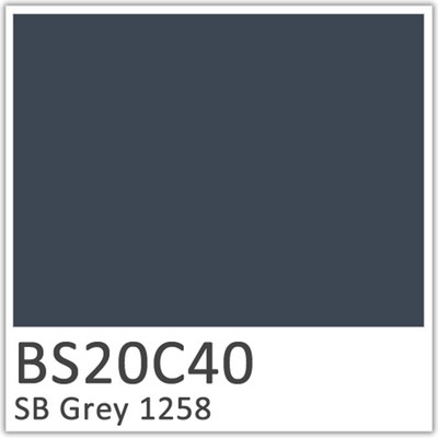 Midnight Blue SB1 258 Polyester Flowcoat (BS20C40)
