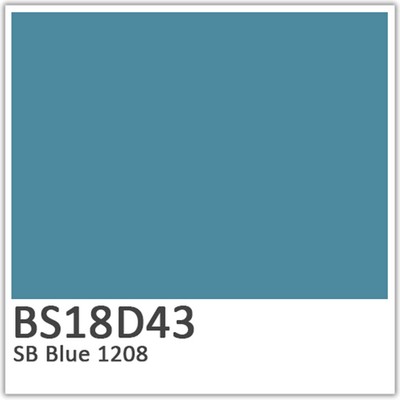Polyester Flowcoat (BS18D43) SB Blue 1208