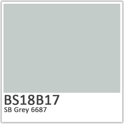Polyester Flowcoat (BS18B17) SB Grey 6687
