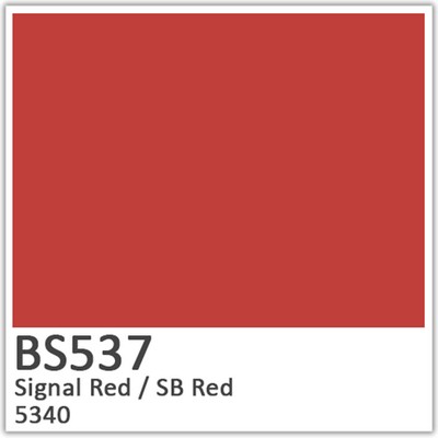 SB Red 5340 Polyester Flowcoat (BS537)
