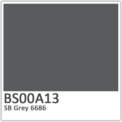 SB Grey 6686 Polyester Flowcoat (BS00A13)