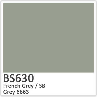 French Grey SB6663 Polyester Flowcoat (BS630)