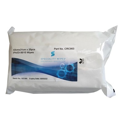 Isopropanol Cleaning Wipes x 25